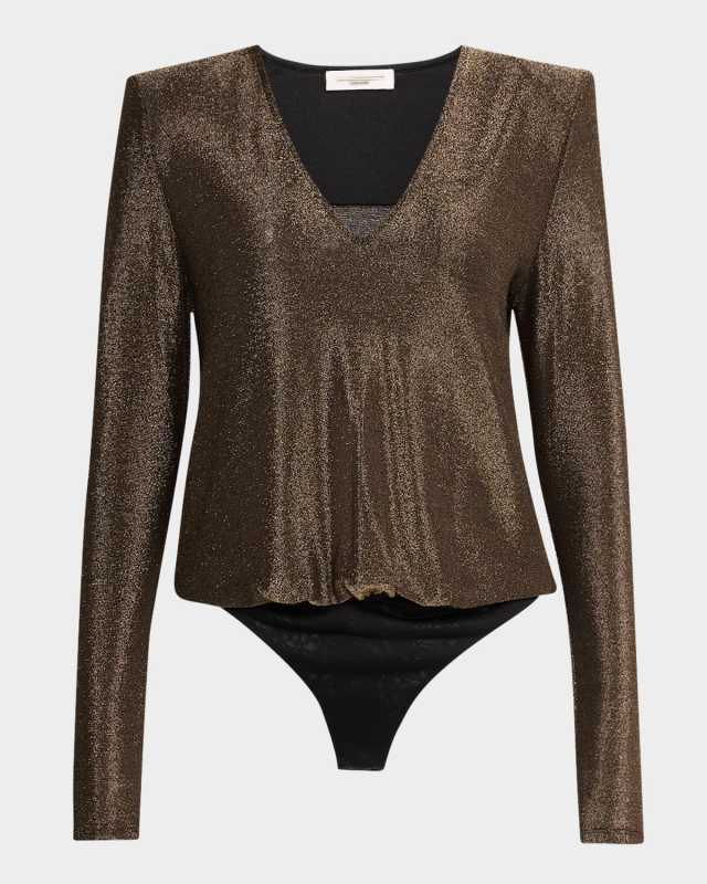 Micheline Metallic Bodysuit